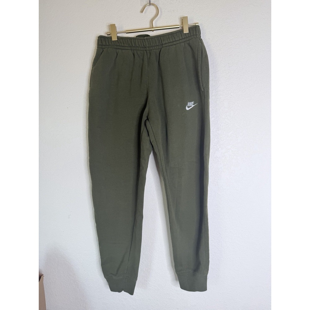 Nike Sportswear Club Fleece Jogger Pants Men's Small Olive Green BV2671-327